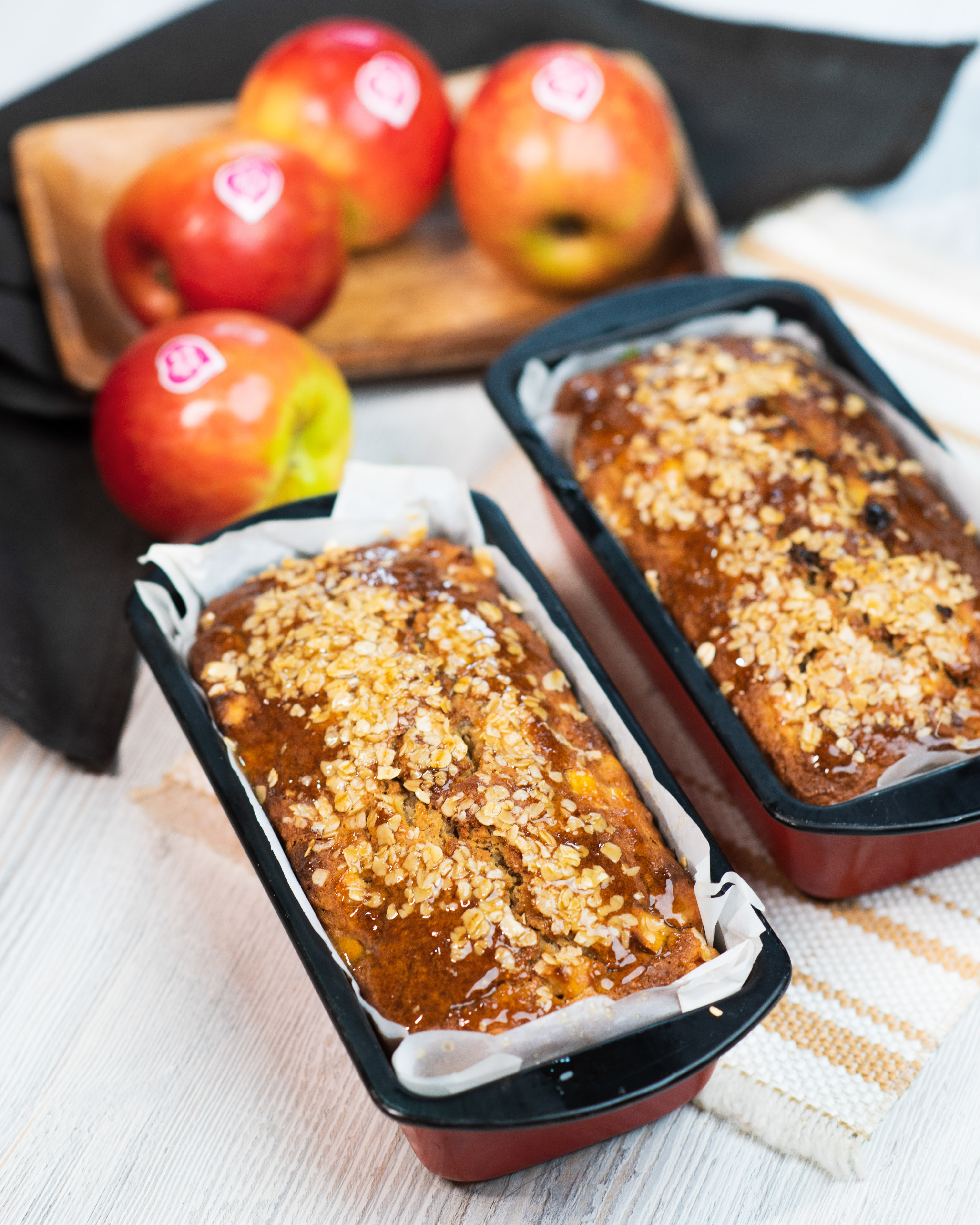 Oats and Pink Lady® apple breakfast loaf